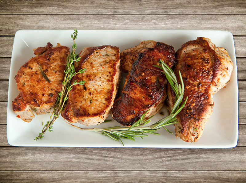 pork loin - meat served after cooking