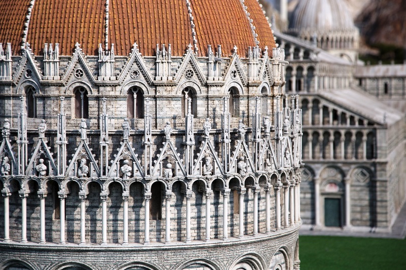 Italy in miniature - detail of the Tower of Pisa