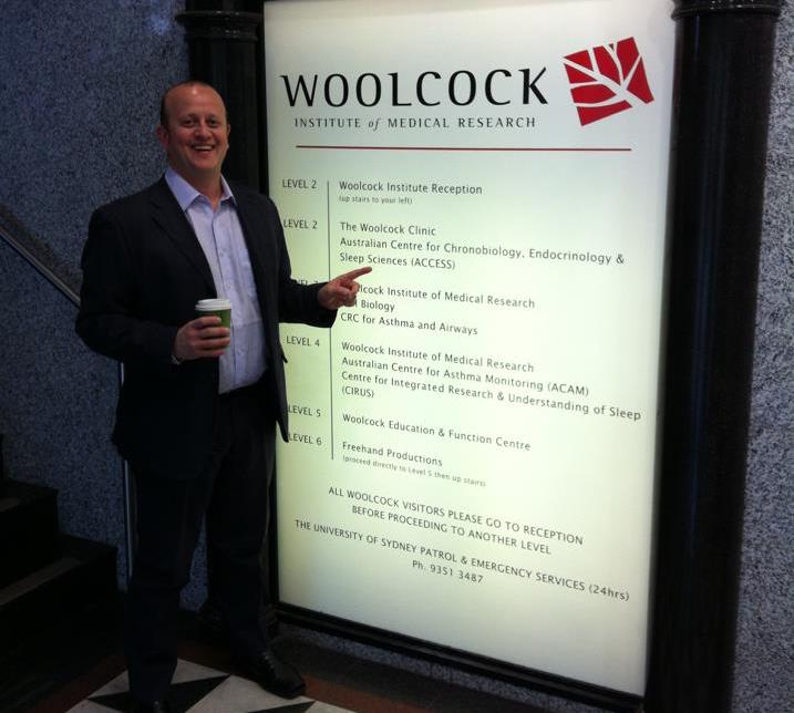 coronavirus - epidemiologist Saverio Stranges photographed next to the illuminated board of the Woolcock