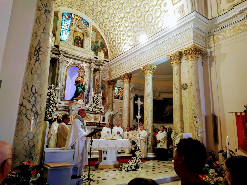 italians: Conflentesi forever - interior of the church of the Madonna di Visora