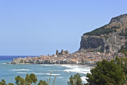 Panoramic view of the Rocca of Cefalù