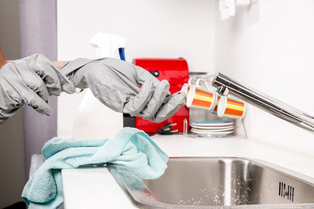 Sanitize the home with disposable products