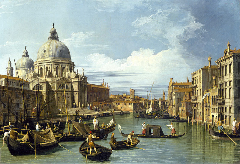 Venice created the lazarets - a painting of the canaletto