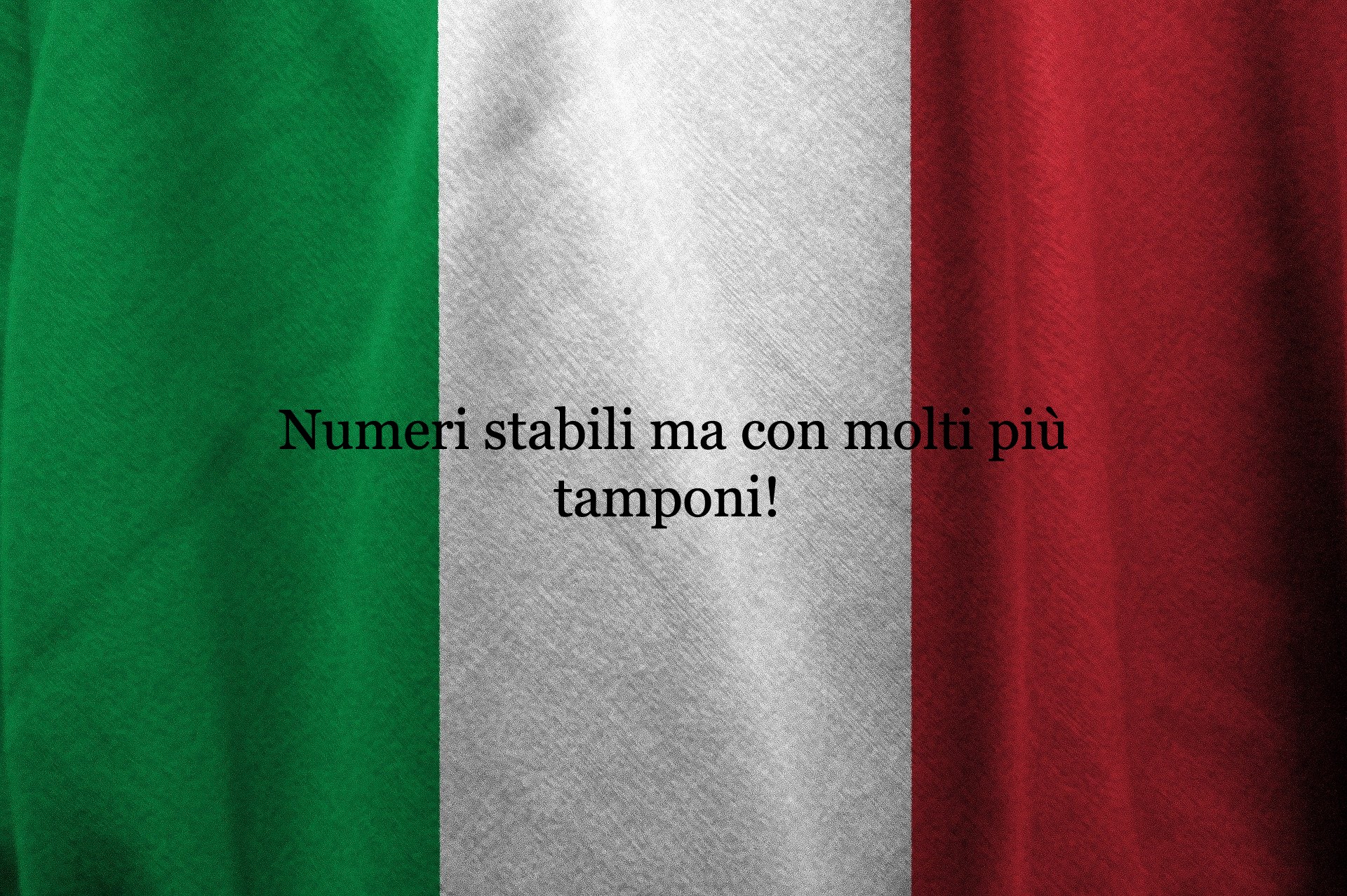 numeri stabili - daily infections are stable