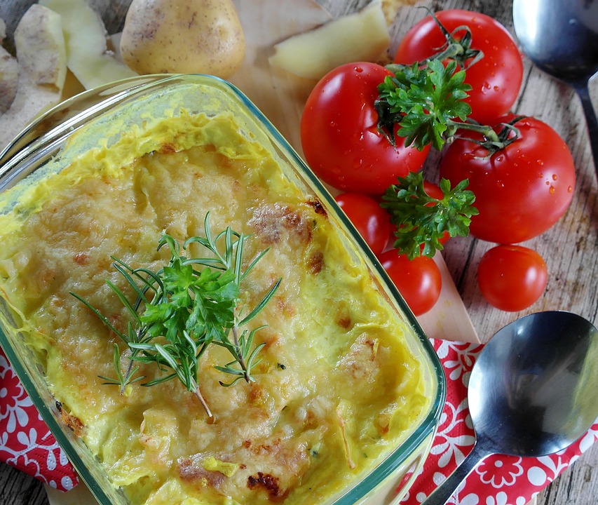 gateau di patate - un pasticcio con verdure