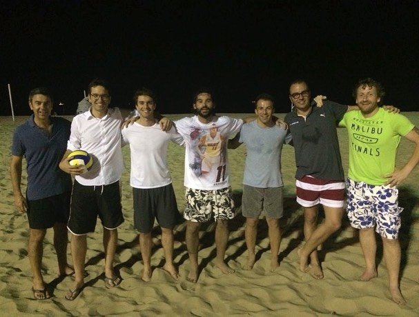 adani e del piero a copacabana - adani and del piero in copacabana