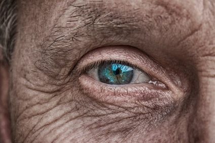 centenaries - detail of eye