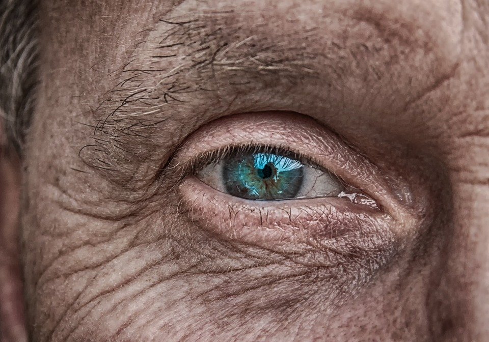 centenarians - detail of an eye - centenarians - detail of an eye