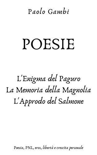 couverture du recueil de poèmes du poète Paolo Gambi