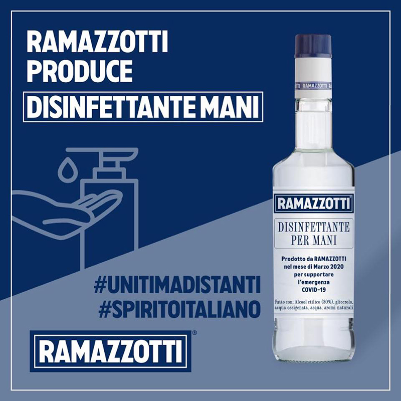 affiche de désinfection ramazzotti