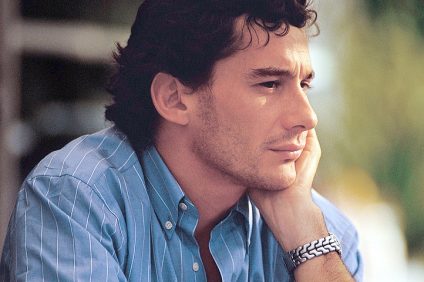 primo piano di Ayrton Senna