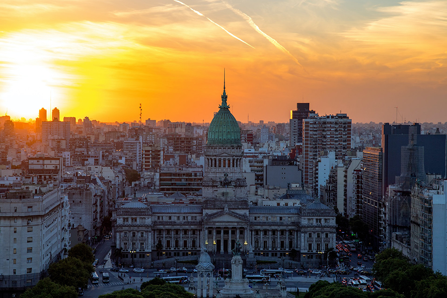 Émigrant italien - panorama de buenos aires