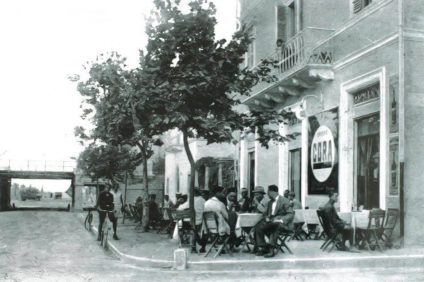San Benedetto del Tronto - black and white photo of the old Florian café