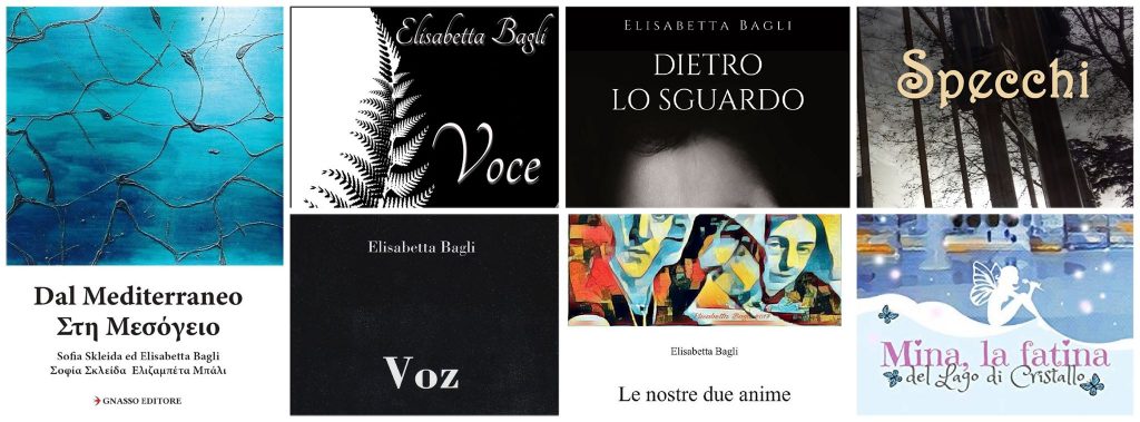 Elisabetta Bagli, the covers of her books