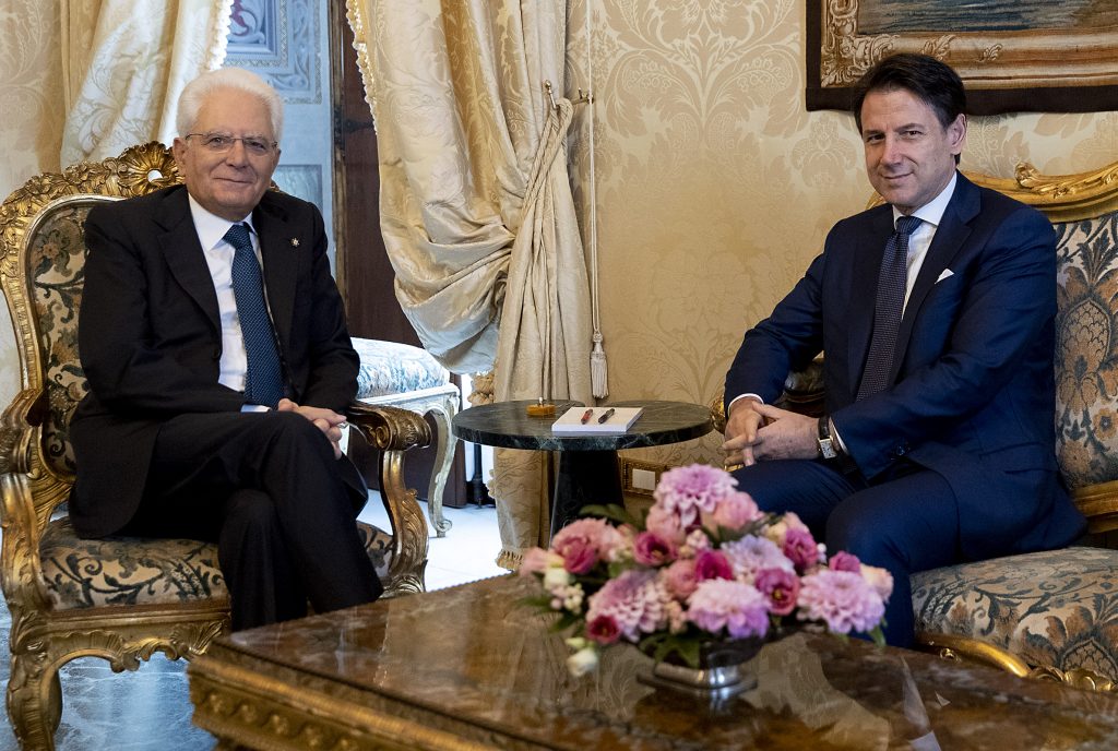 Sergio Mattarella und Giuseppe Conte