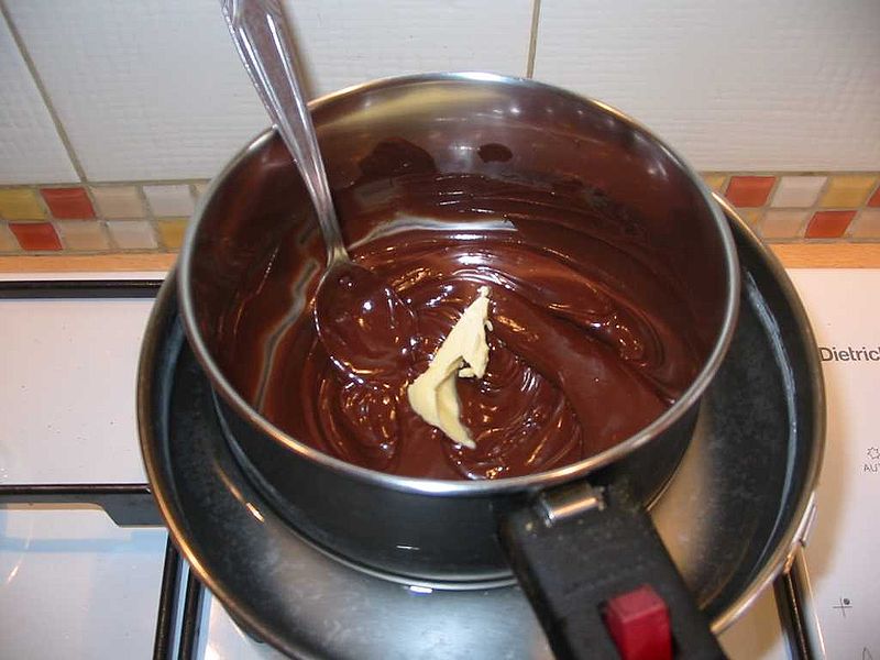 crema al cioccolato in cottura