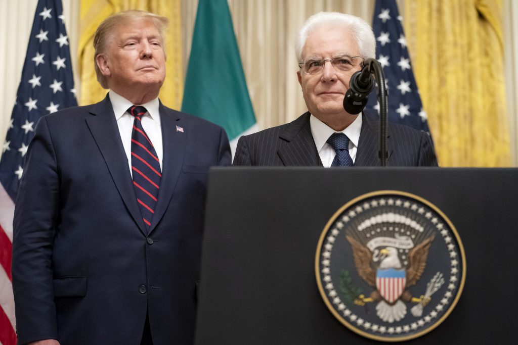 President Trump meets Sergio Mattarella