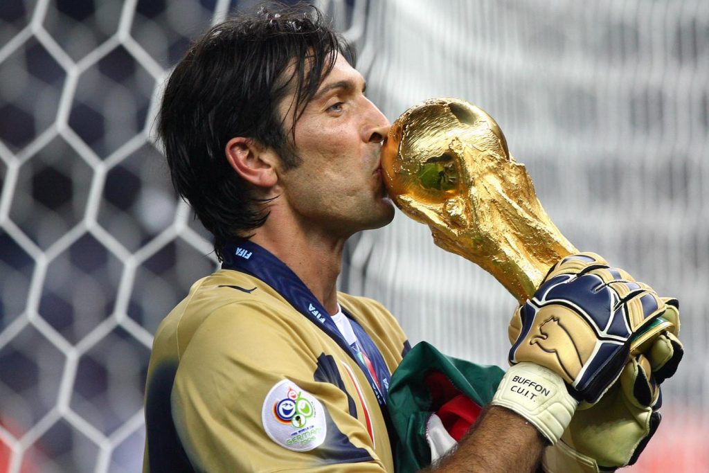 Goalkeeper Gianluigi Buffon at the world cup