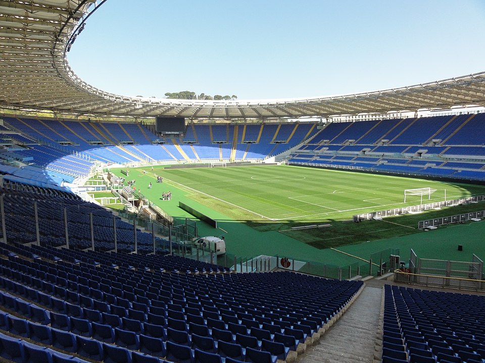 Dpcm - serie A - veduta dello stadio olimpico