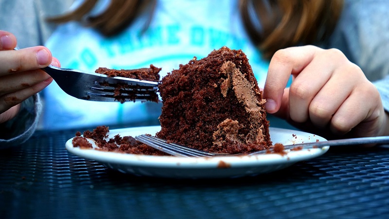 chocolate cake as a dessert