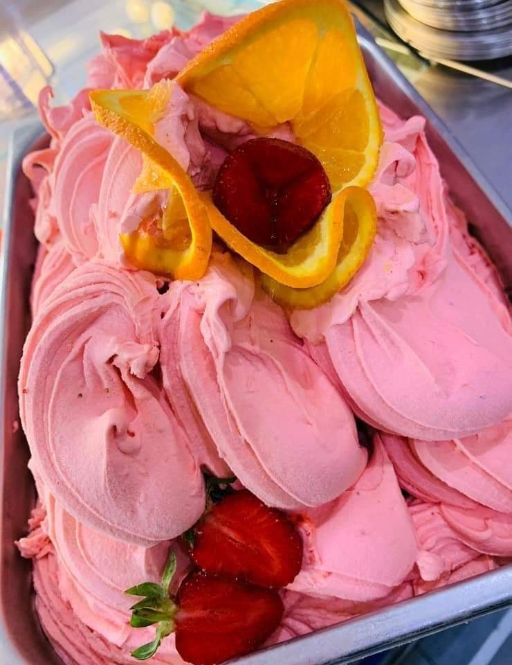 helado de fresa