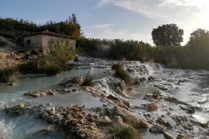 detail of the thermal baths of Saturnia