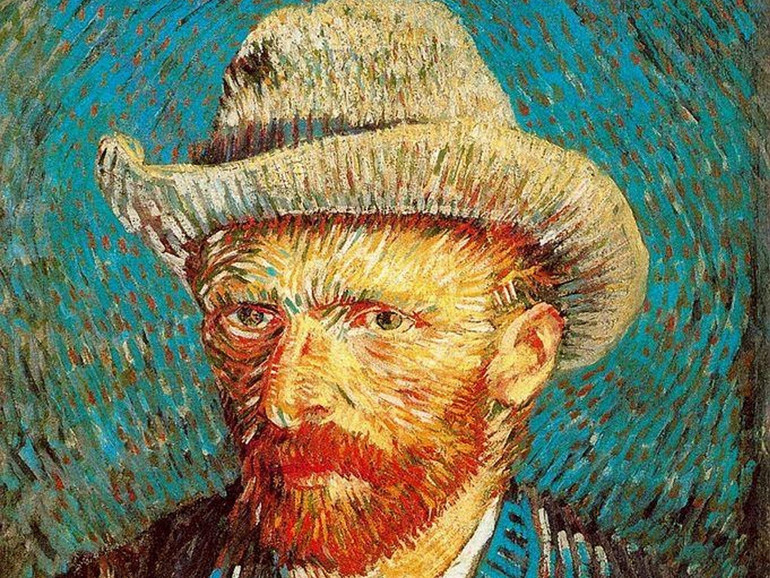 Van Gogh - Autoritratto con cappello di feltro