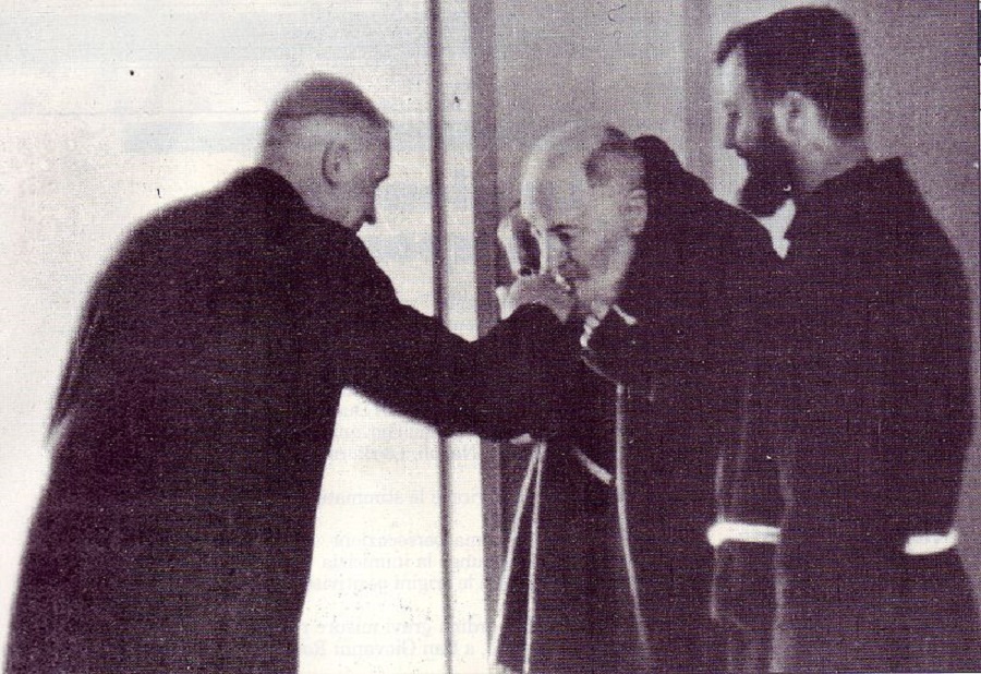 San Pio in un'immagine del 1968