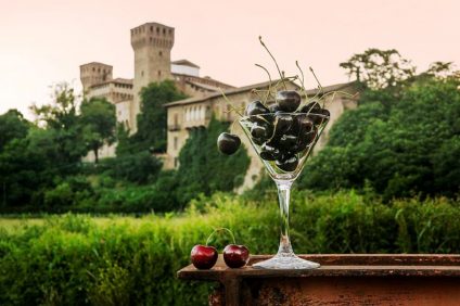 The cherries of Vignola and the view of the fortress