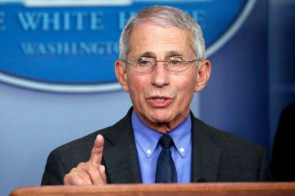 A close-up of Anthony Fauci