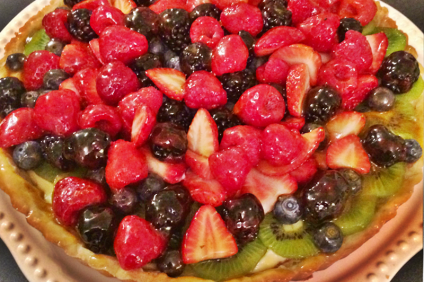 the tart - image of mixed fruit tart