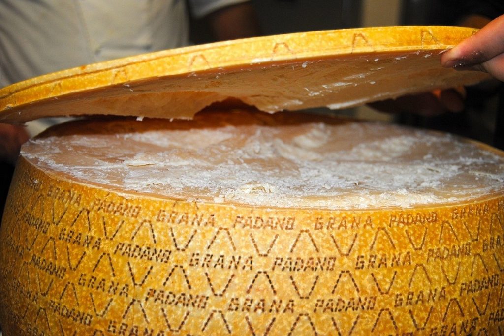 Queijos italianos: grana padano o formato do queijo
