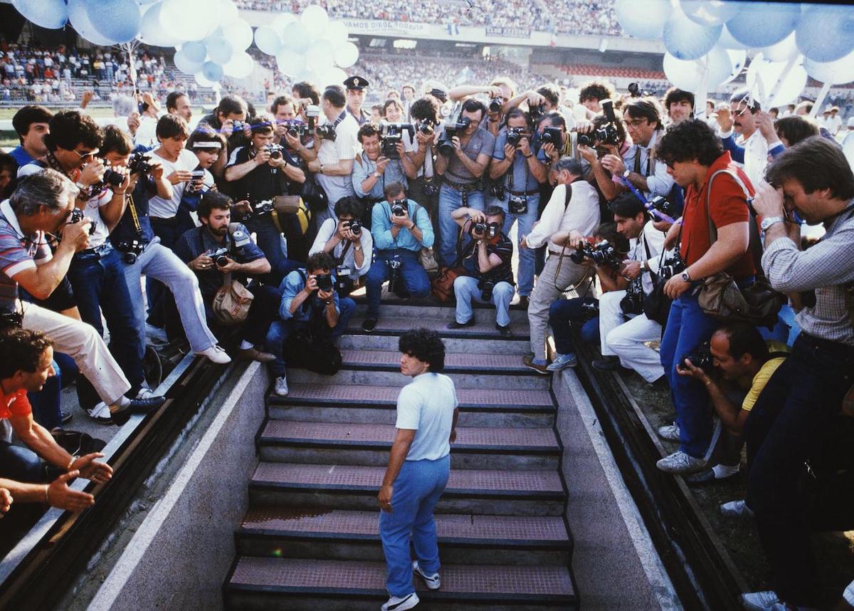 Stadio Diego Armando Maradona - presentazione Maradona al San Paolo di Napoli 1984