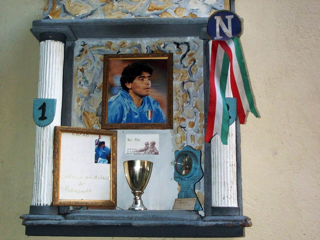 Stadio San Paolo a Maradona - Tribunetta votiva Maradona a Napoli