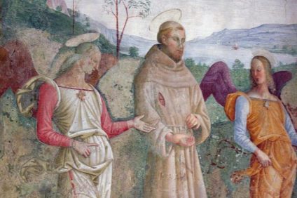 La Basílica de Asís - San Francisco en un fresco