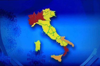 italia covid regioni divise