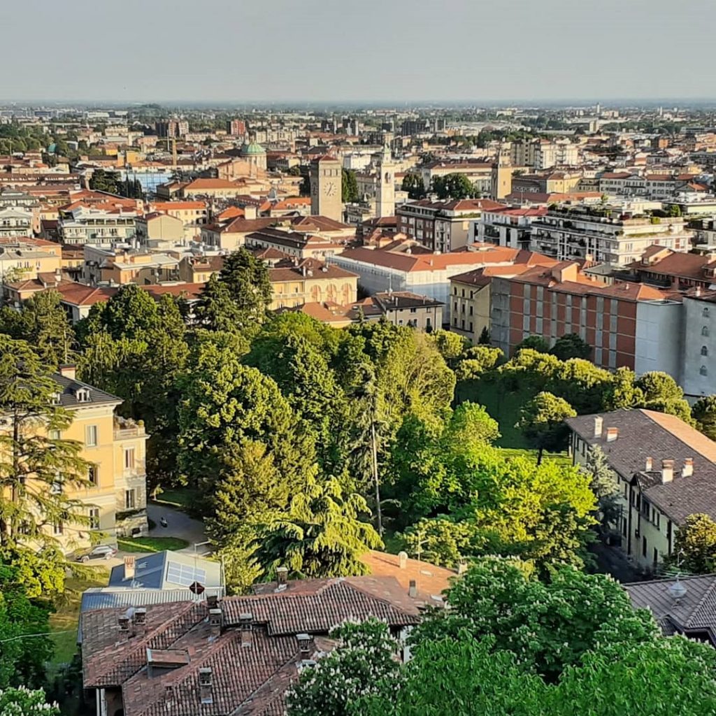 Vista di Bergamo dall'alto