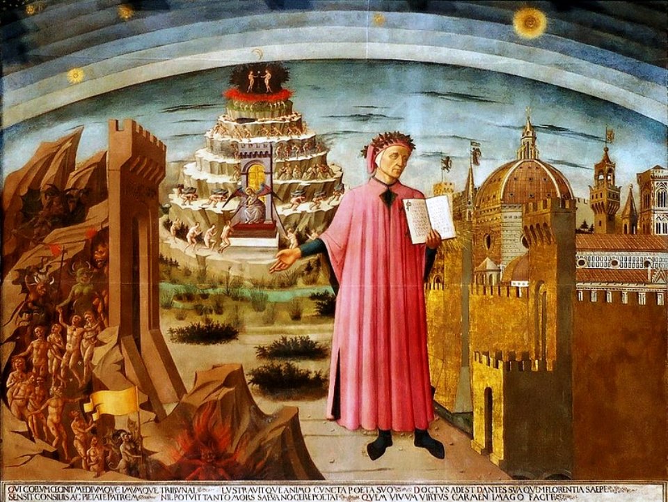 Dante était parmi les amoureux de la langue italienne