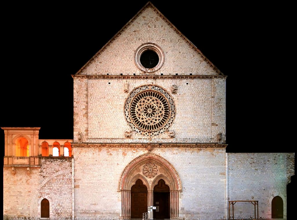 La façade de la basilique
