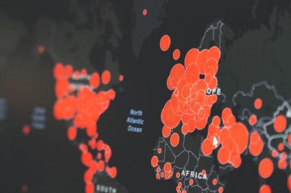 Zone rosso scuro in Italia - Mappa contagi mondo