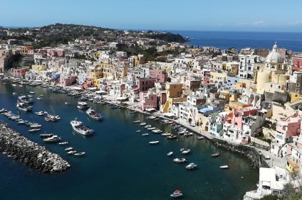 Procida Island, panoramic from above