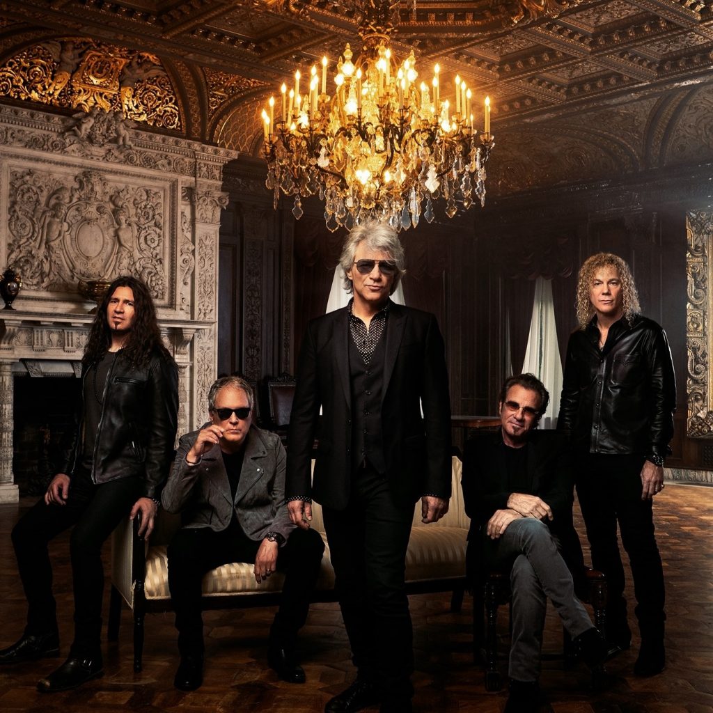 Bon Jovi mit seiner Band