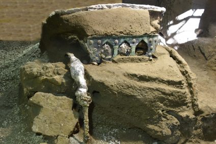 Il carro trovato a Pompei