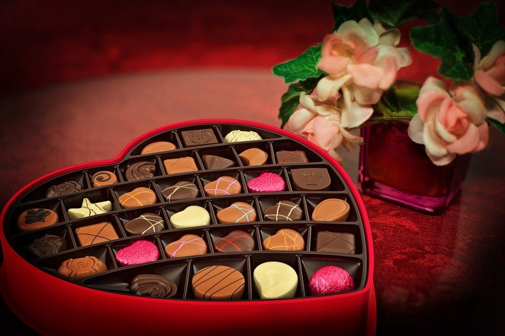 Saint Valentin, chocolats