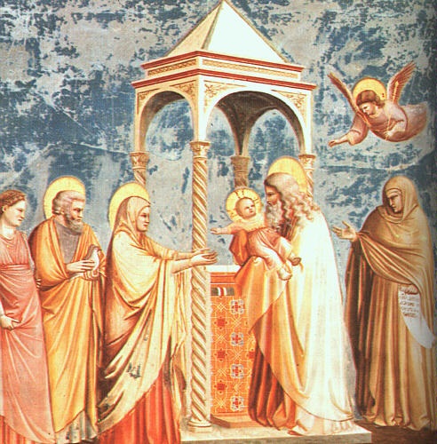 Candlemas, painting by Giotto