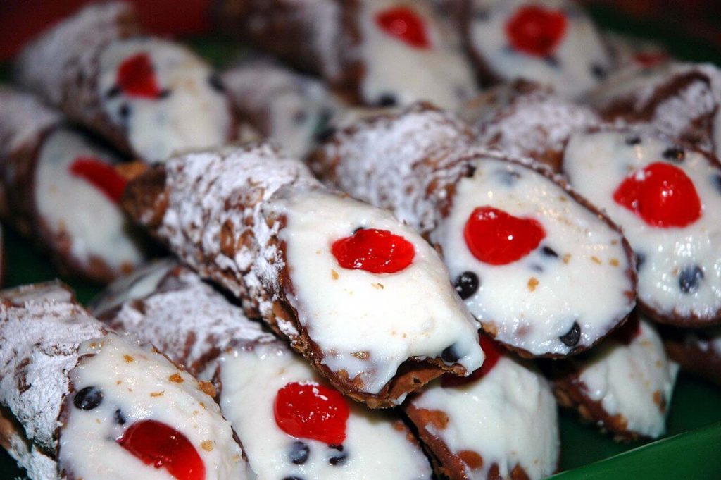 Stanley Tucci - Sicilian cannoli with ricotta and red candied fruit