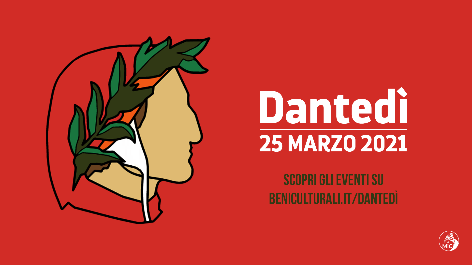 Dante Alighieri - tarjeta Dantedì 2021
