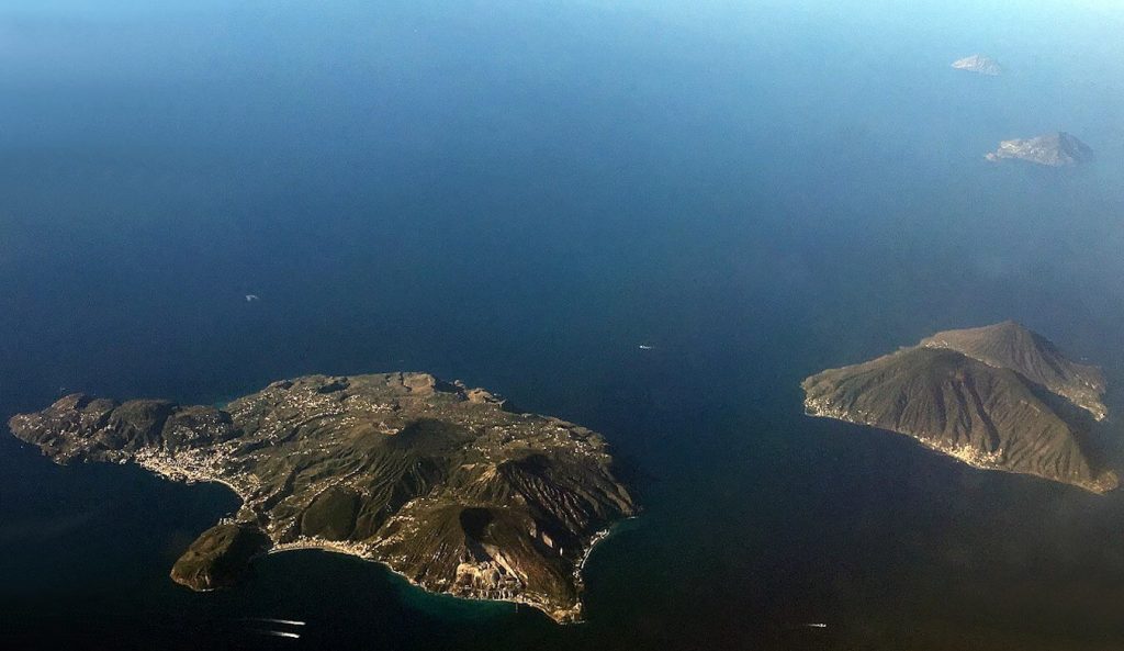 Aeolian Islands from above