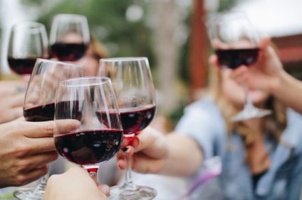 Varvaglione Wine - glasses of red wine