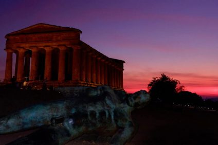 National Geographic - Temple of Concord Agrigento at sunset